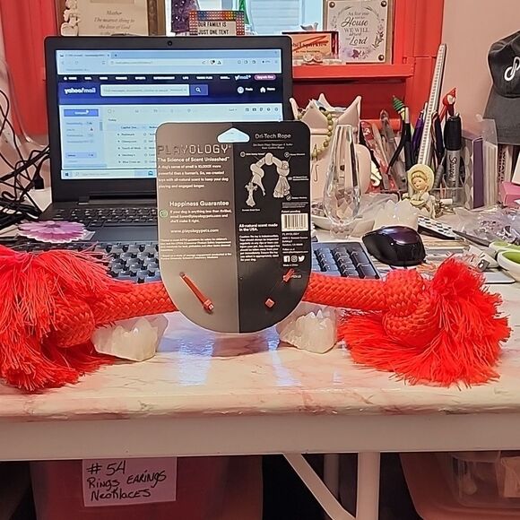 PLAYOLOGY Toys That Makes Scents To Dogs 1 LARGE RED KNOTTED ROPE Chew NIP - Picture 6 of 6